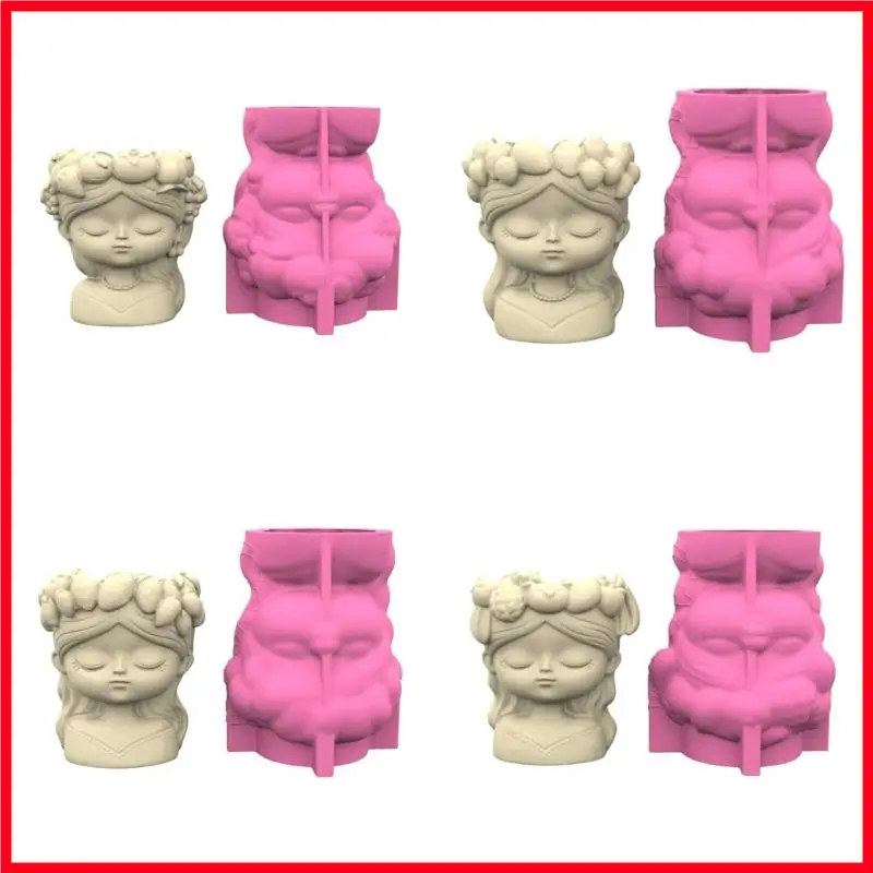 F3MF Reusable Resin Girl Head Planter Mold For Handmade Head Planters Cement Concrete Crafting DIY Gardening Tool
F3MF Reusable Resin Girl Head Planter Mold For Handmade Head Planters Cement Concrete Crafting DIY Gardening Tool