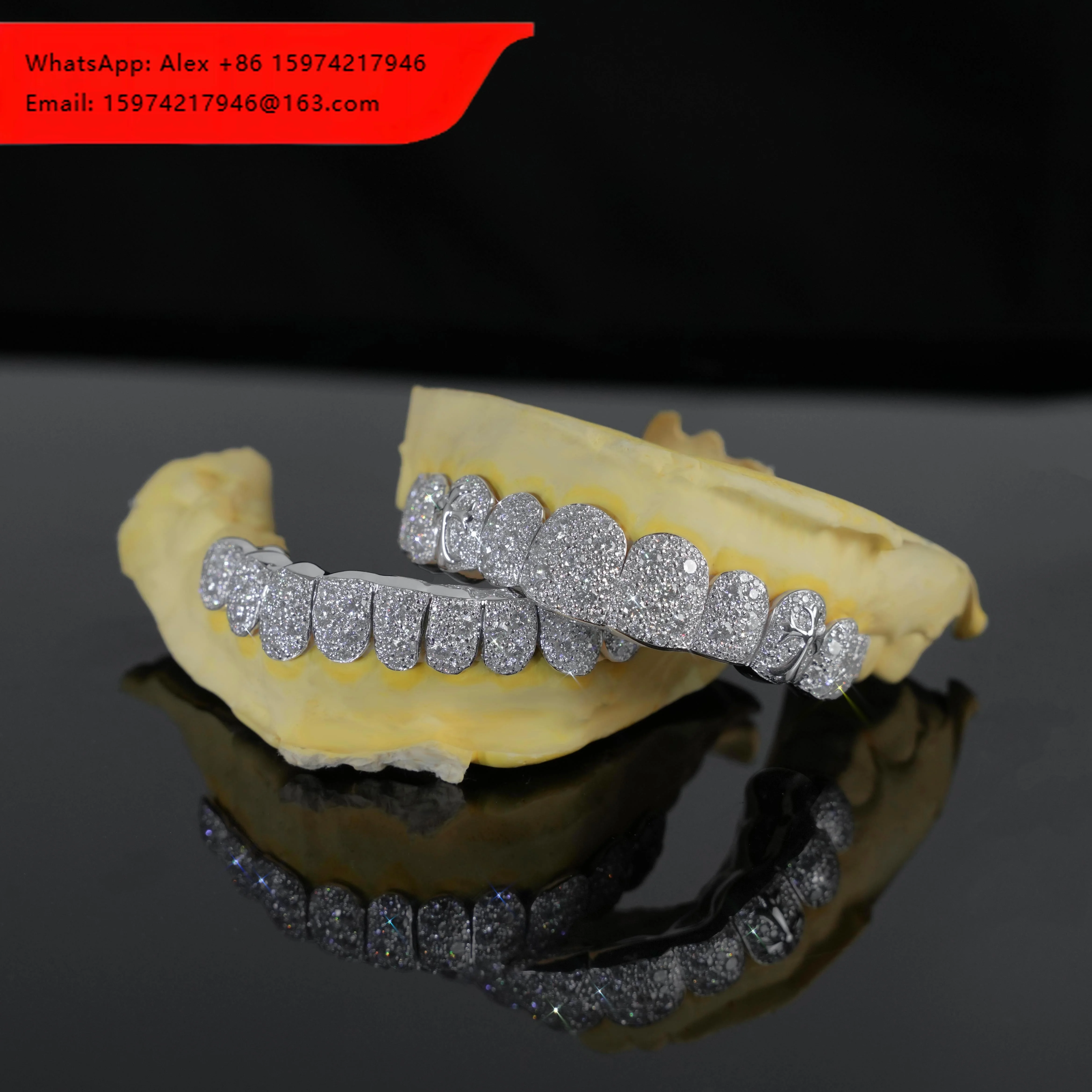 Hiphop Jewelry Teeth Grillz Galaxy Mosaic Set D VVS Moissanite Diamond 8 On 8 Moissanite Grillz
Hiphop Jewelry Teeth Grillz Galaxy Mosaic Set D VVS Moissanite Diamond 8 On 8 Moissanite Grillz