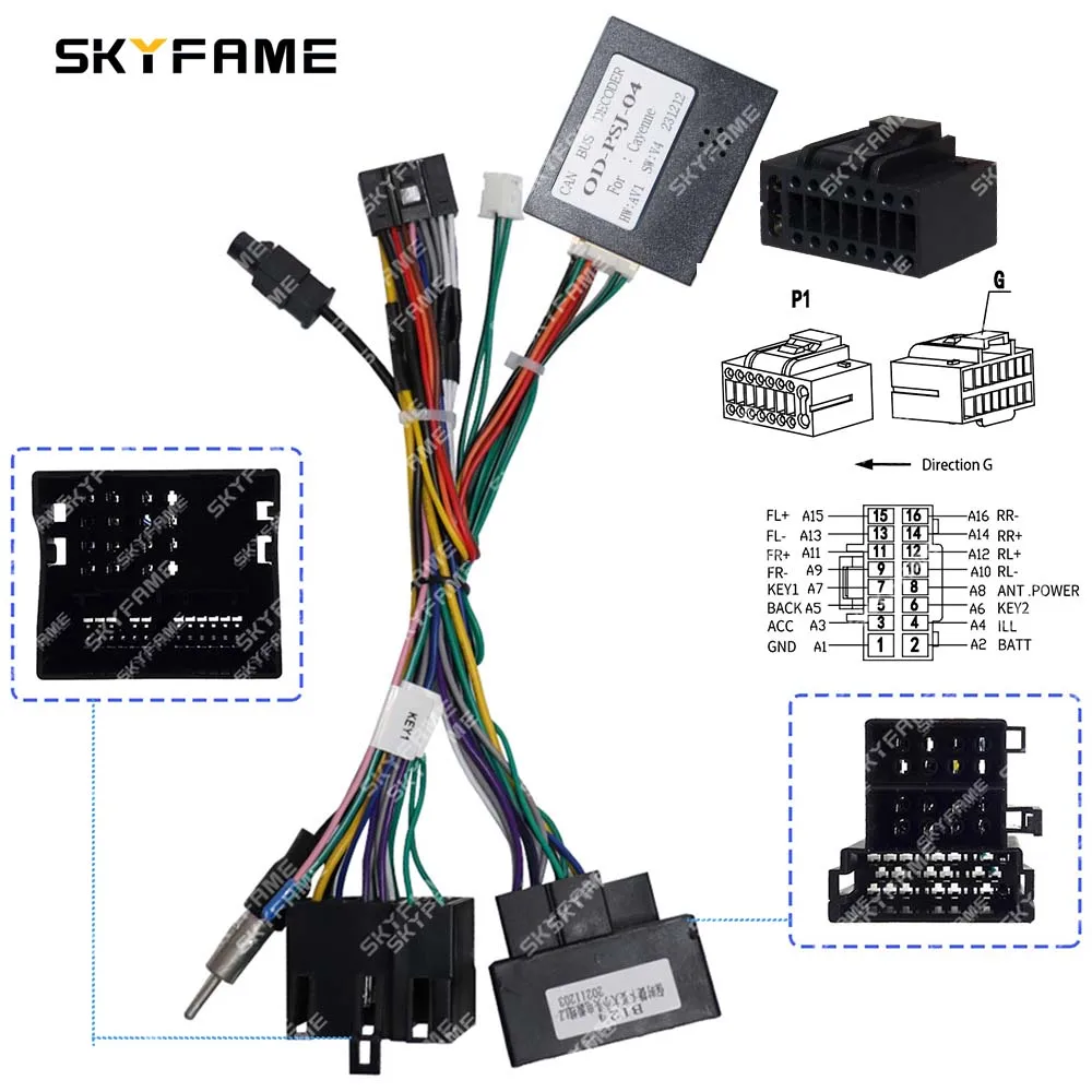 SKYFAME автомобильный 16-контактный жгут проводов адаптер Canbus Box декодер Android радио кабель питания для Porsche Cayenne OD-PSJ-04
SKYFAME автомобильный 16-контактный жгут проводов адаптер Canbus Box декодер Android радио кабель питания для Porsche Cayenne OD-PSJ-04