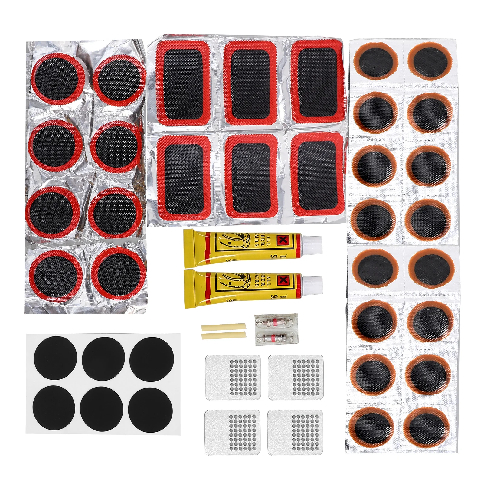 1 set Bicycle Inner Tube Patch Kit for Road Bike Tire Repair with 24 Sets Easy Storage Cost Effective Rubber Supplies
1 set Bicycle Inner Tube Patch Kit for Road Bike Tire Repair with 24 Sets Easy Storage Cost Effective Rubber Supplies