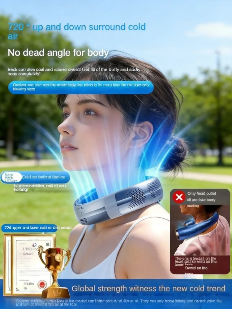 New Hanging Neck Refrigeration Mini Air Conditioner Portable Small Electric Fan Lazy Long Battery Life Wearable
New Hanging Neck Refrigeration Mini Air Conditioner Portable Small Electric Fan Lazy Long Battery Life Wearable