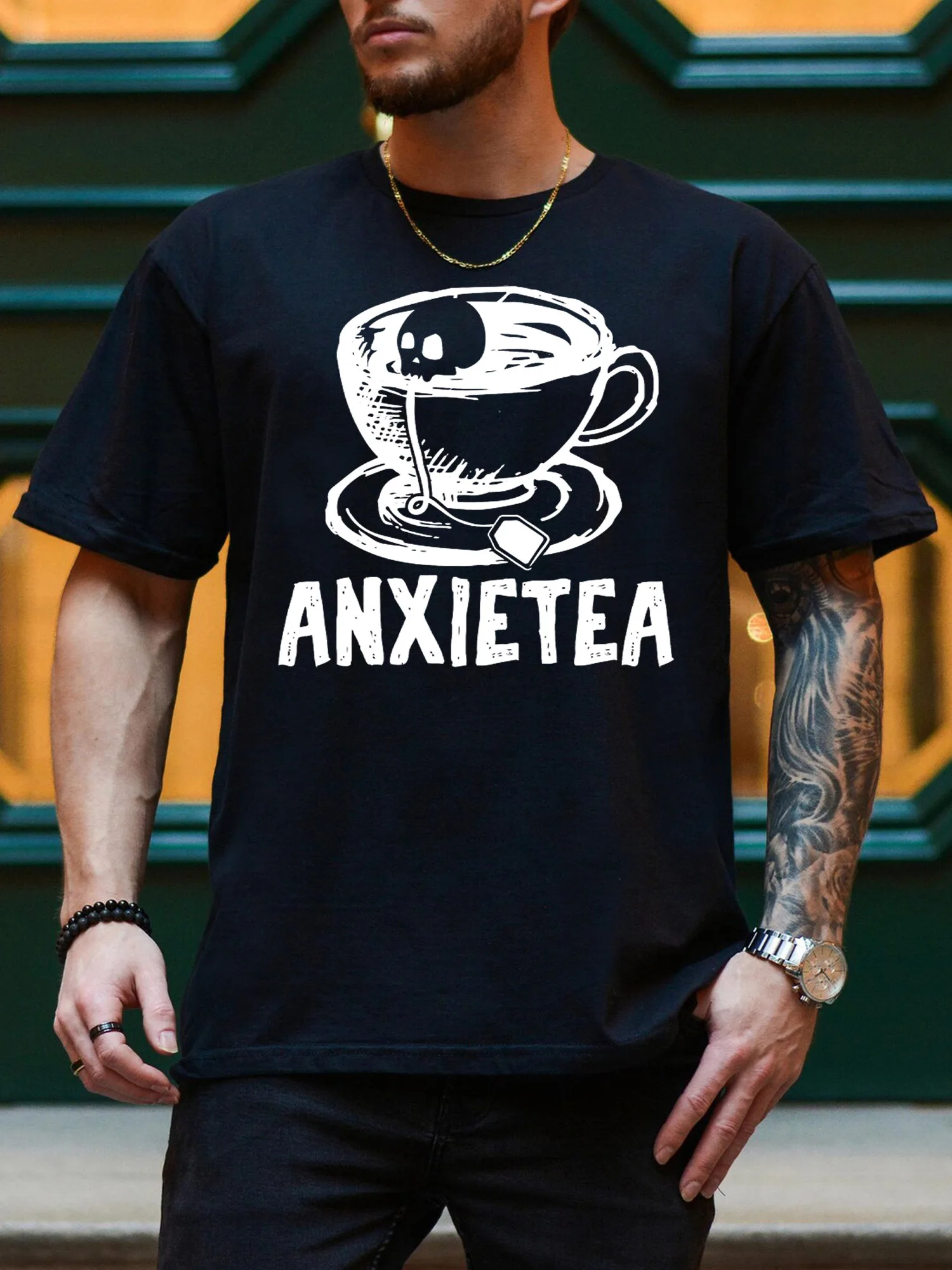 Plain White Anxietea Men's Graphic Tee, Pure Cotton Everyday Black T-Shirt, Lightweight Round Neck Tee
Plain White Anxietea Men's Graphic Tee, Pure Cotton Everyday Black T-Shirt, Lightweight Round Neck Tee