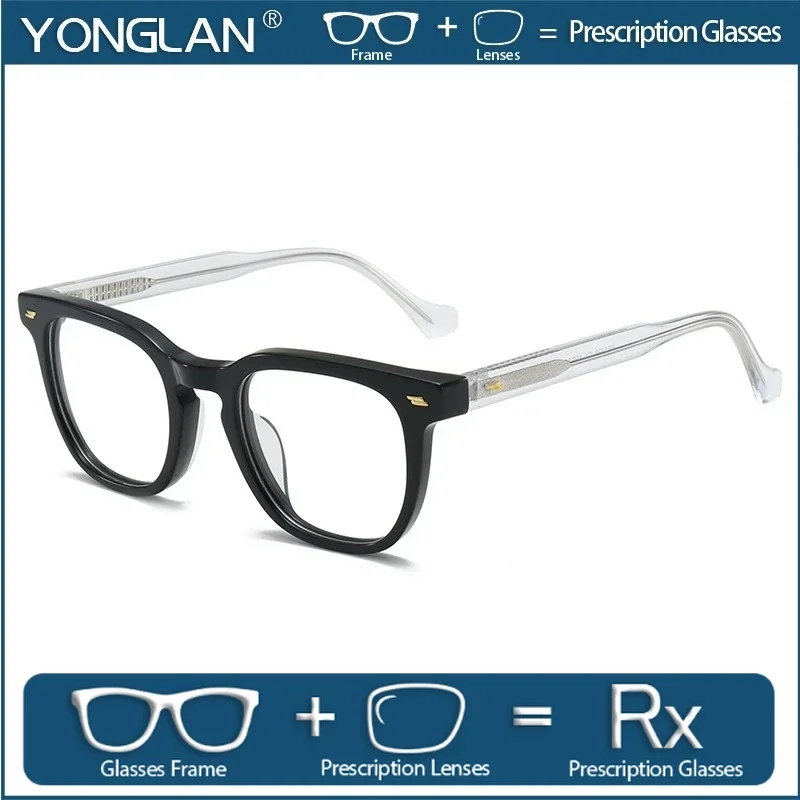 YONGLAN Vintage Thick Acetate Prescription Glasses Men Square Retro Eyewear Designer Brand Myopia Reading Women Eyeglasses
YONGLAN Vintage Thick Acetate Prescription Glasses Men Square Retro Eyewear Designer Brand Myopia Reading Women Eyeglasses