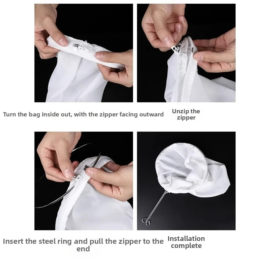 Ultra Fine Mesh Mesh Filter Bags Removable Washable Strainer Bags with Stand Reusable Stainless Steel Handle Tea Filter Dripper
Ultra Fine Mesh Mesh Filter Bags Removable Washable Strainer Bags with Stand Reusable Stainless Steel Handle Tea Filter Dripper