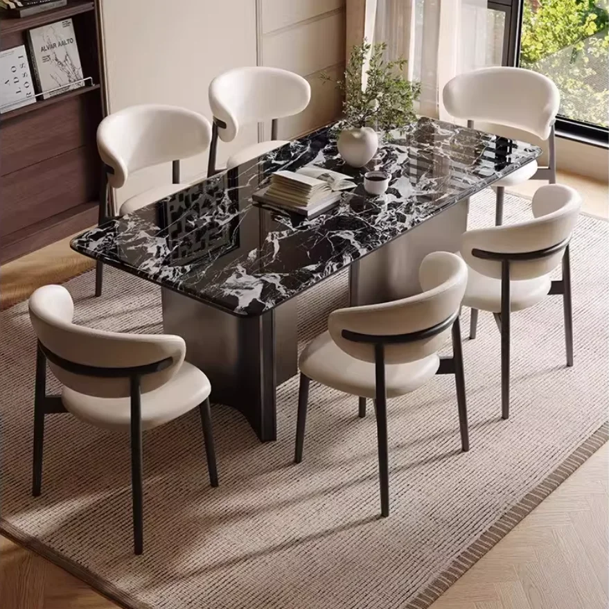 @#Modern Style Light Luxury High-end Marble Top Metal Frame Rectangular Dining Table BTDT003 for Home or Restaurant
@#Modern Style Light Luxury High-end Marble Top Metal Frame Rectangular Dining Table BTDT003 for Home or Restaurant