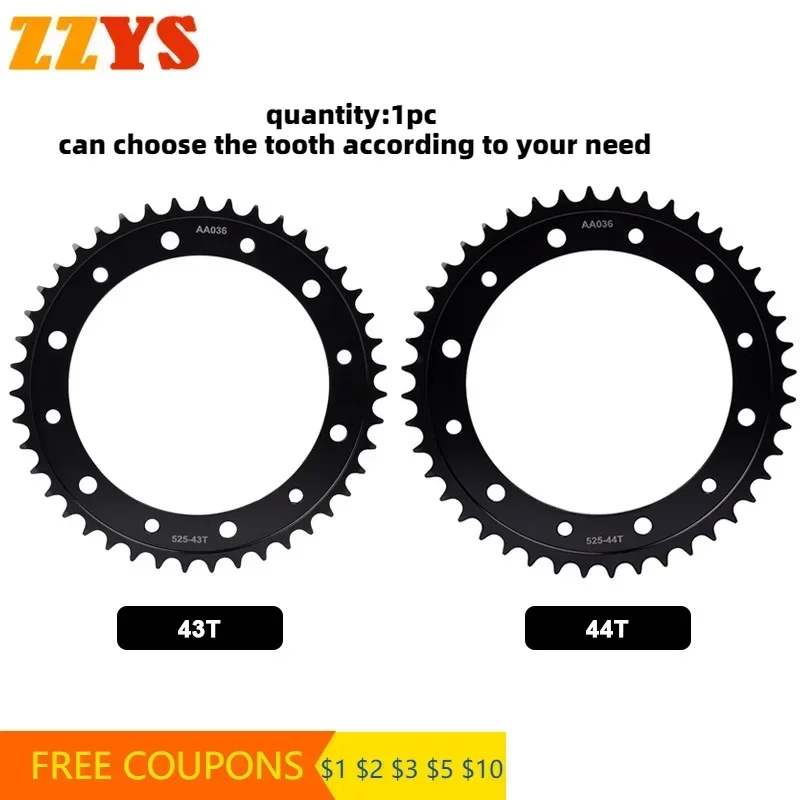 525 43T 44T Tooth Motorbike Rear Sprocket Gear Star Wheel Cam Pinion For Honda Road VFR750F Interceptor VFR750 VFR 750 F RC36
525 43T 44T Tooth Motorbike Rear Sprocket Gear Star Wheel Cam Pinion For Honda Road VFR750F Interceptor VFR750 VFR 750 F RC36