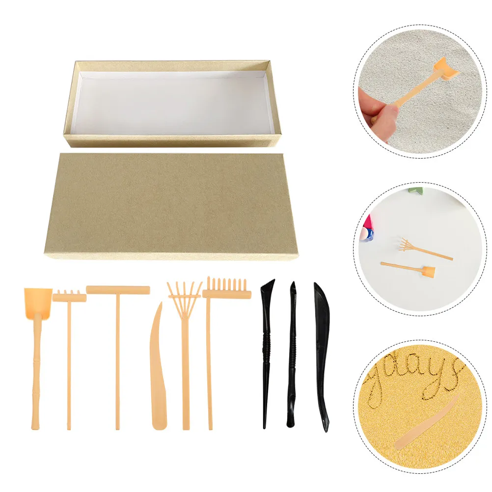 1Set Zen Garden Rake Miniature Sand Tools DIY Small Sand Tray Accessories Desk Decoration Japanese Style Mini Zen Garden Kit
1Set Zen Garden Rake Miniature Sand Tools DIY Small Sand Tray Accessories Desk Decoration Japanese Style Mini Zen Garden Kit