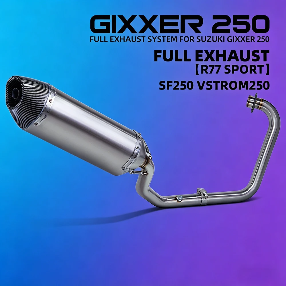 Moto Exhaust Full System Racing Escape Kit For Suzuki Gixxer 250/SF250 V-Strom 250/250SX 2017-2026 street bike Exhaust system
Moto Exhaust Full System Racing Escape Kit For Suzuki Gixxer 250/SF250 V-Strom 250/250SX 2017-2026 street bike Exhaust system