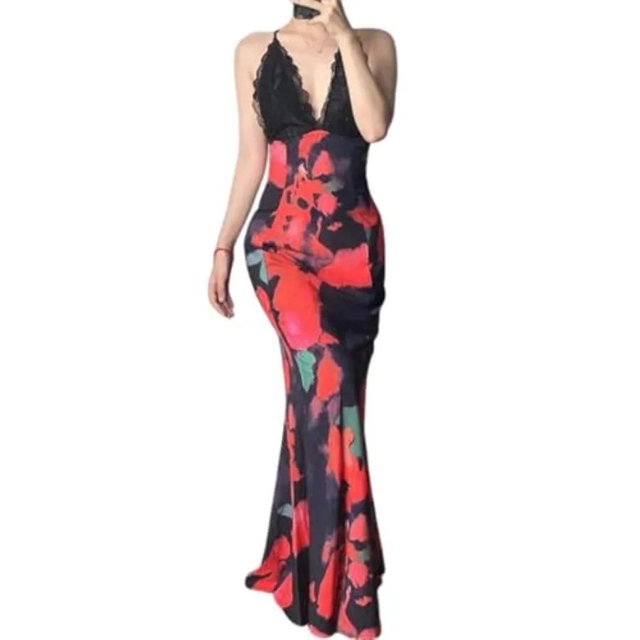 Y2K Backless Wedding Guest Dress Sheer Lace Tie Dye Vacation Maxi Dress Resort Beach Long Dresses Summer 2025
Y2K Backless Wedding Guest Dress Sheer Lace Tie Dye Vacation Maxi Dress Resort Beach Long Dresses Summer 2025