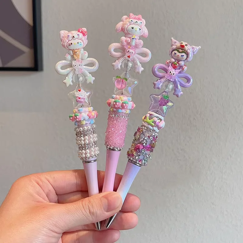 Hello Kitty Diy Bead Stringing Cinnamoroll Bowknot Shaped Ballpoint Pen 0.5Mm Black Pressure Ballpoint Pen Working Signature Pen
Hello Kitty Diy Bead Stringing Cinnamoroll Bowknot Shaped Ballpoint Pen 0.5Mm Black Pressure Ballpoint Pen Working Signature Pen