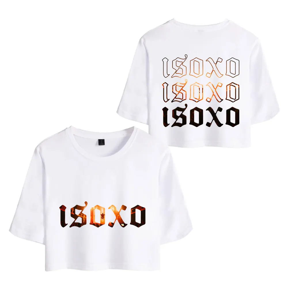 ISOxo винтажный укороченный топ 90-х годов, модные топы с круглым вырезом, футболка большого размера, модная женская футболка Blusa Y2k Top
ISOxo винтажный укороченный топ 90-х годов, модные топы с круглым вырезом, футболка большого размера, модная женская футболка Blusa Y2k Top