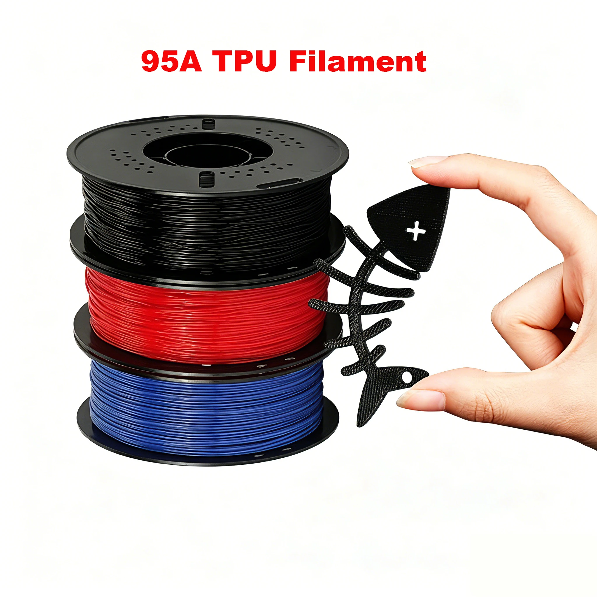TPU 95A Filament 1KG 1.75mm 3D Printer Filament No Bubble 2.2LBS 343m Spool 3D Printing Materials for 3D PrinterG
TPU 95A Filament 1KG 1.75mm 3D Printer Filament No Bubble 2.2LBS 343m Spool 3D Printing Materials for 3D PrinterG
