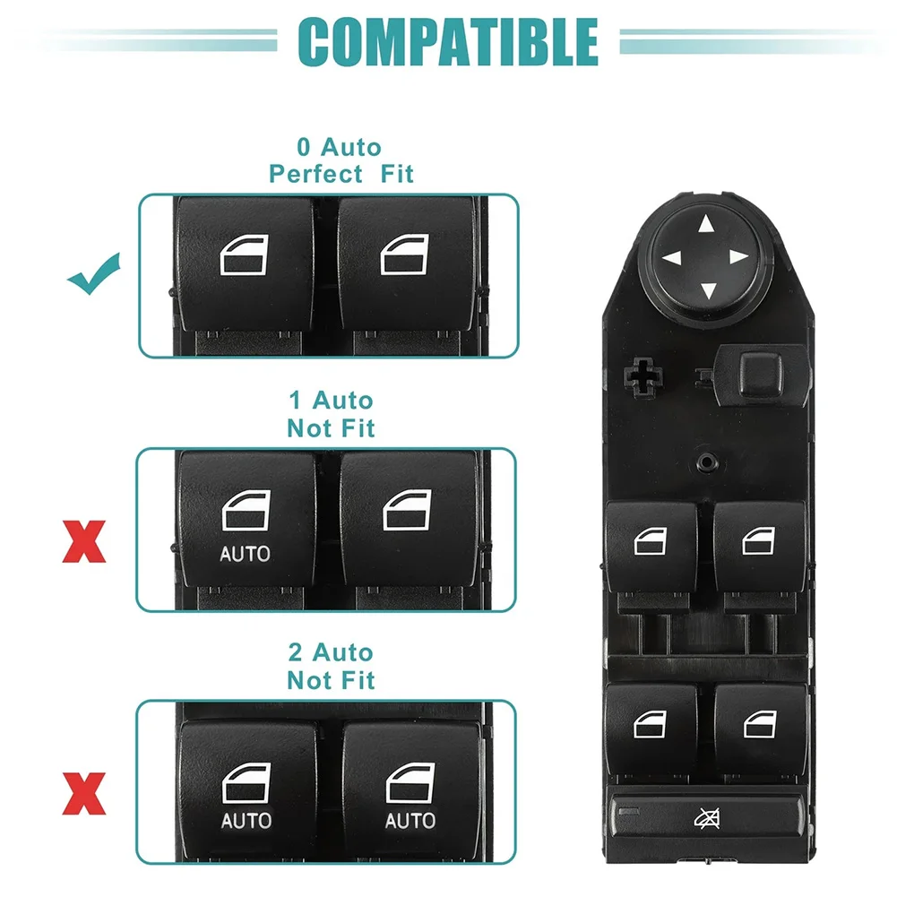 Front Left Door Window Switch for BMW X3 E83 2004 to 2010 Engine 25L 30L Compatible Replacement OEM 61313414352
Front Left Door Window Switch for BMW X3 E83 2004 to 2010 Engine 25L 30L Compatible Replacement OEM 61313414352