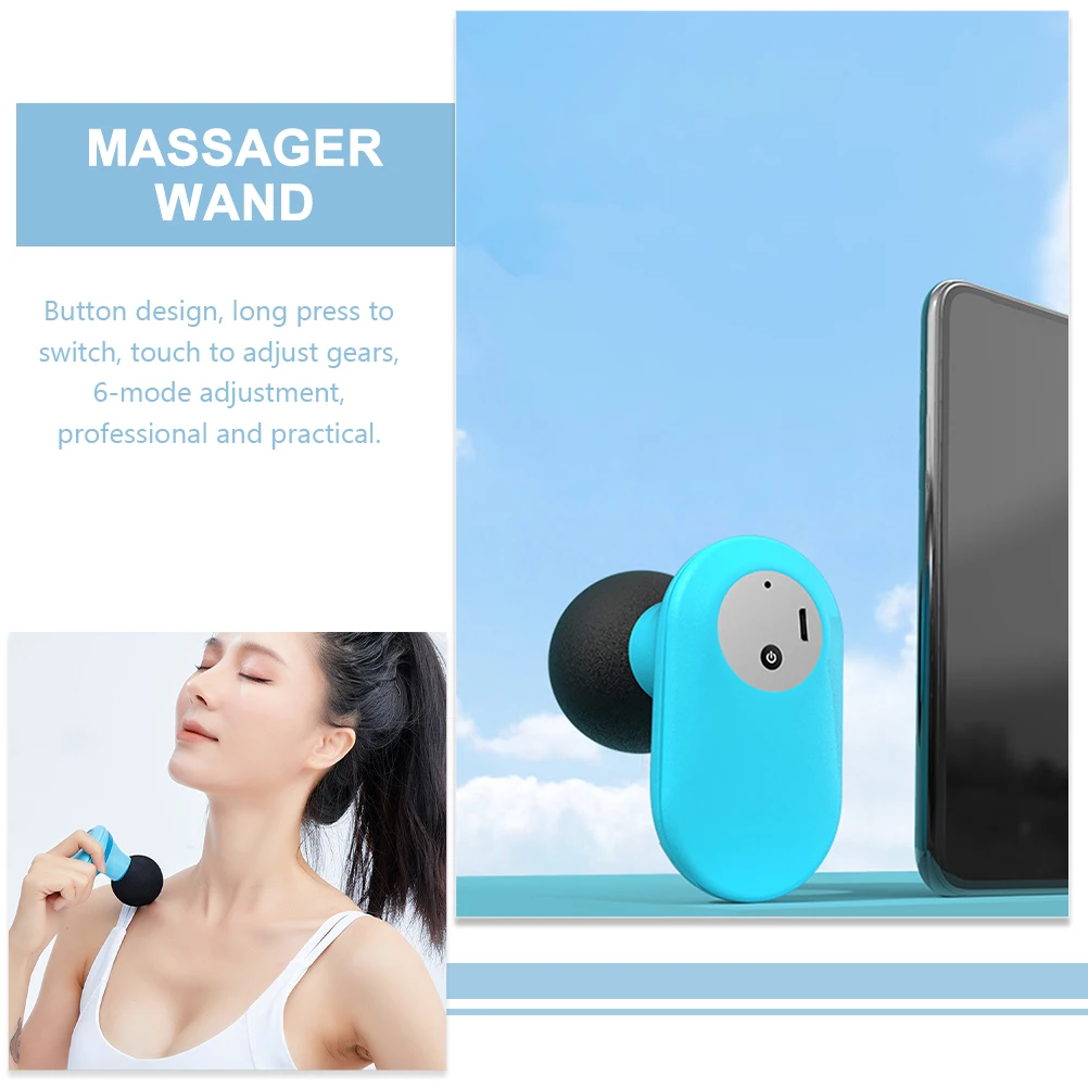 Mini Muscle Massager Sky Blue Small Handheld Vibration Massager 6 Mode Adjustable Back Neck Electrical Household Fitness Tool
Mini Muscle Massager Sky Blue Small Handheld Vibration Massager 6 Mode Adjustable Back Neck Electrical Household Fitness Tool