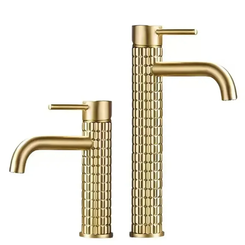 High-End Brass Bathroom Basin Faucet Diamond Single Handle Design Hotel Hot And Cold Mixers Dual Control Basin High & Low Faucet
High-End Brass Bathroom Basin Faucet Diamond Single Handle Design Hotel Hot And Cold Mixers Dual Control Basin High & Low Faucet