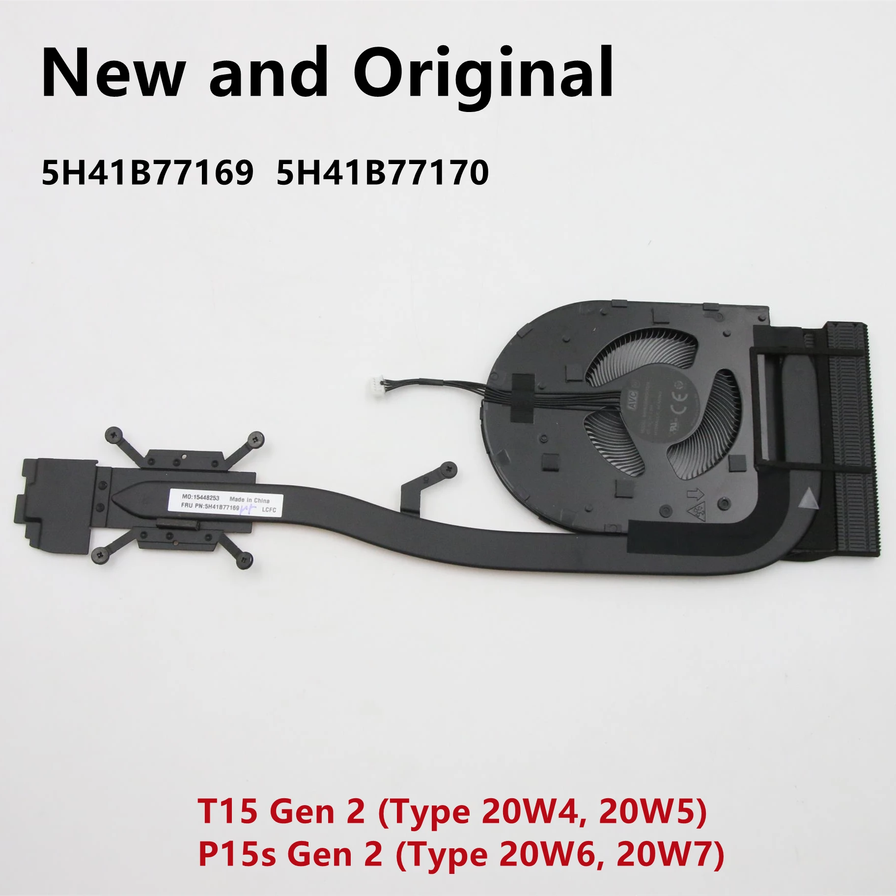 New Original For Laptop Lenovo ThinkPad T15 Gen2 P15s Gen2 CPU Cooling Fan Heatsink Cooler FRU PN:5H41B77169 5H41B77170
New Original For Laptop Lenovo ThinkPad T15 Gen2 P15s Gen2 CPU Cooling Fan Heatsink Cooler FRU PN:5H41B77169 5H41B77170