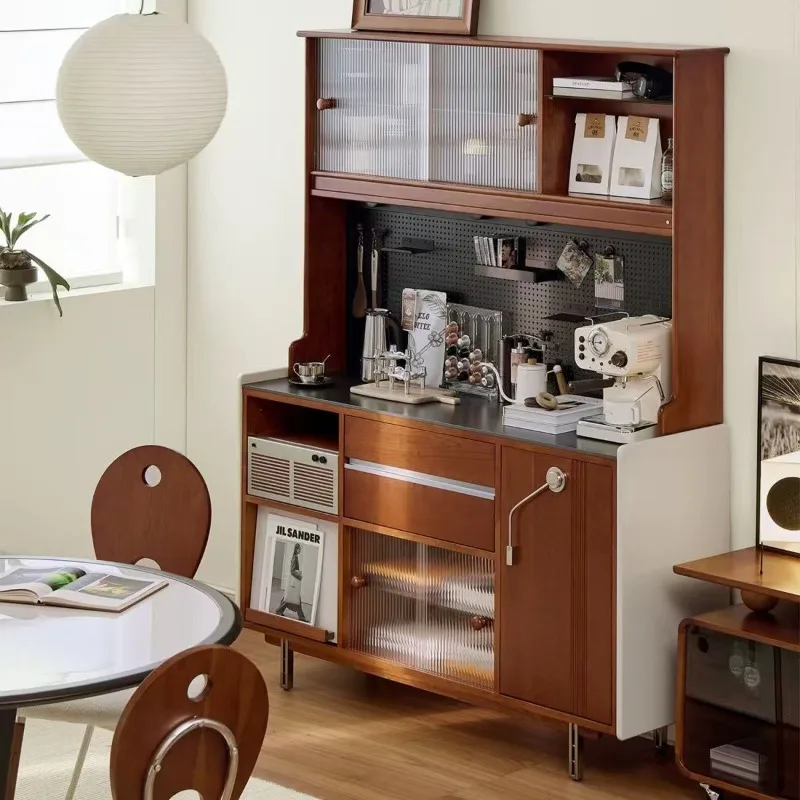 Retro dining side cabinet integrated locker against the wall Medieval tea cabinet Solid wood storage side cabinet
Retro dining side cabinet integrated locker against the wall Medieval tea cabinet Solid wood storage side cabinet