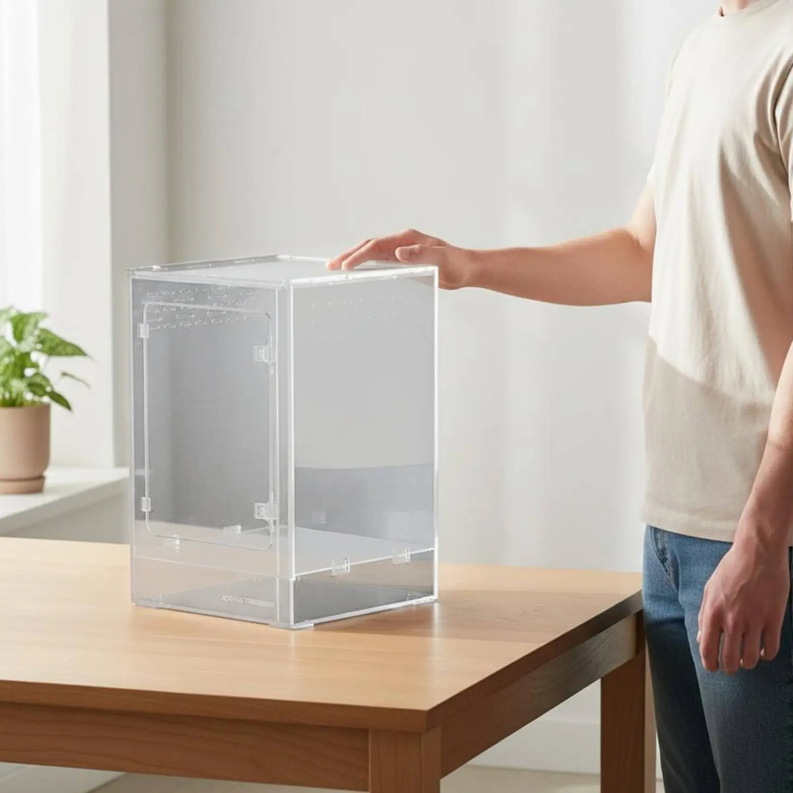 Acrylic Amphibian Enclosure Stackable Design Front Opening Gecko Habitat Clear Reptile Breeding Box Locking Lid Pet Enclosure
Acrylic Amphibian Enclosure Stackable Design Front Opening Gecko Habitat Clear Reptile Breeding Box Locking Lid Pet Enclosure