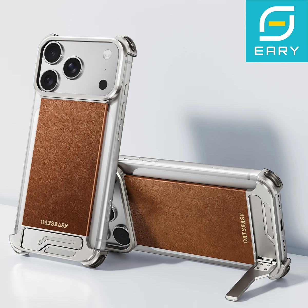 Eary для iPhone 17 Pro Max, кожаный чехол для iPhone Air, безрамный чехол для телефона Magsafe с беспроводной зарядкой и скрытой подставкой
Eary для iPhone 17 Pro Max, кожаный чехол для iPhone Air, безрамный чехол для телефона Magsafe с беспроводной зарядкой и скрытой подставкой