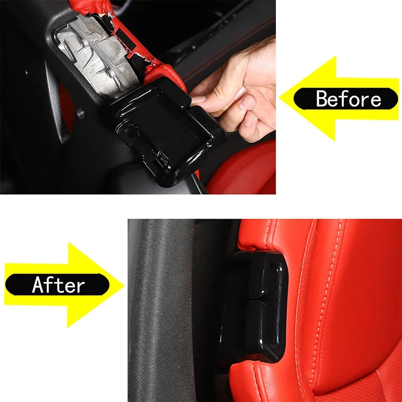For Chevrolet Corvette C8 Z51 Z06 2020+ ABS Car Rear Seat Belt Guide Cover Rear Bench Seat Frame Cover Car Interior Accessories
For Chevrolet Corvette C8 Z51 Z06 2020+ ABS Car Rear Seat Belt Guide Cover Rear Bench Seat Frame Cover Car Interior Accessories