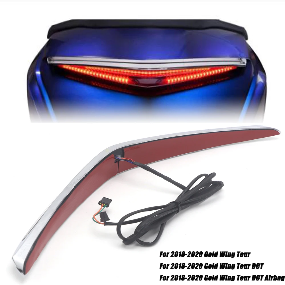 Chrome And BLACK Motorcycle Rear Trunk Turn Signal LED Brake Light For Honda Goldwing GL1800 2019 2018-2020
Chrome And BLACK Motorcycle Rear Trunk Turn Signal LED Brake Light For Honda Goldwing GL1800 2019 2018-2020