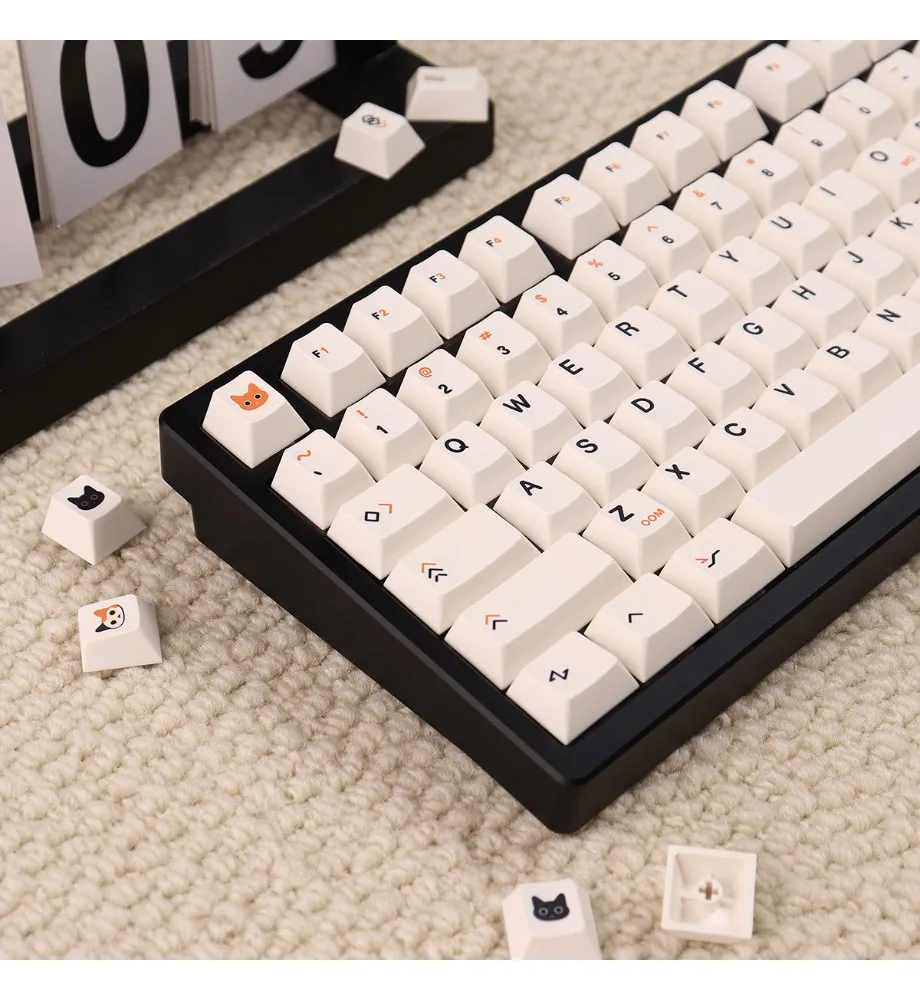 Three-flower cat 148-key mechanical keyboard keycap PBT sublimation original factory height adaptation 61/75/87/98/108
Three-flower cat 148-key mechanical keyboard keycap PBT sublimation original factory height adaptation 61/75/87/98/108