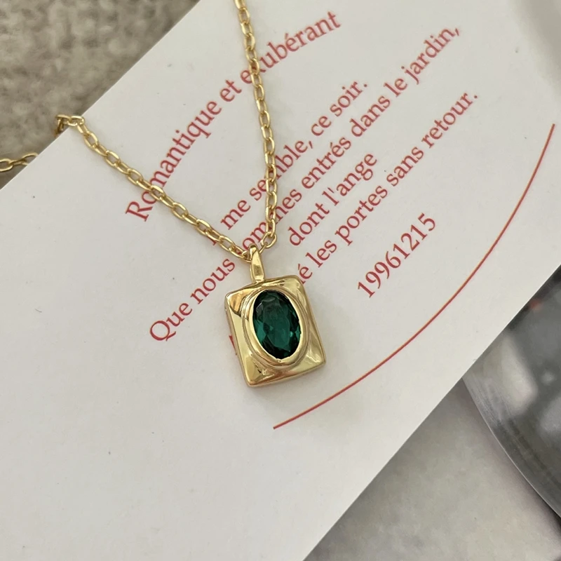 Silvology Real 925 Sterling Silver Inlay Oval Green Zircon Square Pendant Necklace for Women Elegant Simple 2022 Luxury Jewelry
Silvology Real 925 Sterling Silver Inlay Oval Green Zircon Square Pendant Necklace for Women Elegant Simple 2022 Luxury Jewelry