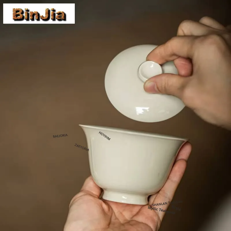 Ding Kiln Gaiwan Vintage Sopera Tea Tureen Household Tea Bowl With Lid Kit Tea Brewing Cover Bowl Drinkware Accessories Gift
Ding Kiln Gaiwan Vintage Sopera Tea Tureen Household Tea Bowl With Lid Kit Tea Brewing Cover Bowl Drinkware Accessories Gift