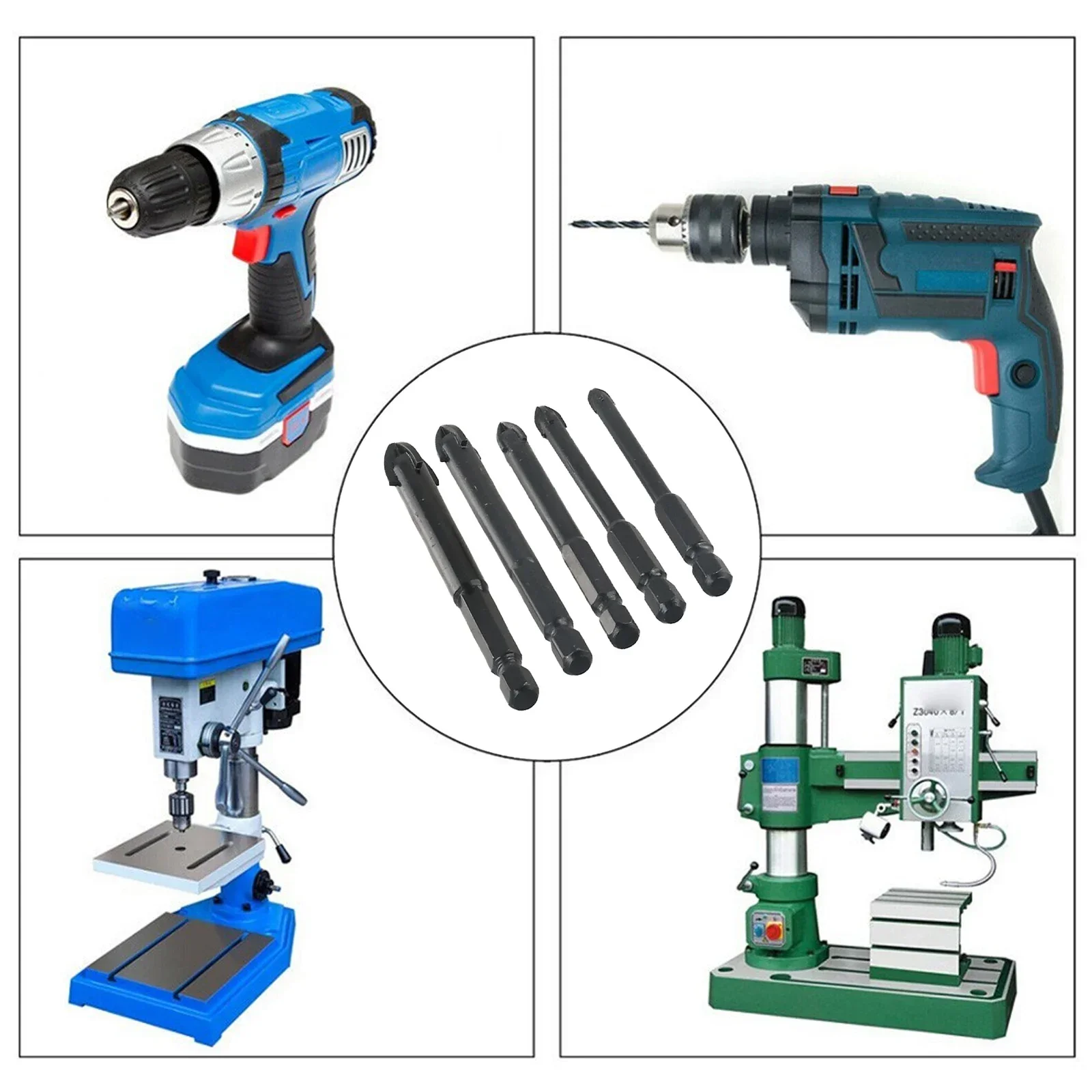 5 Pcs Drill Bits Tile Porcelain Drill Bits Set Ceramic Glass Wood Hole Opener Grinding And Drilling Tools Electric Drill Tools
5 Pcs Drill Bits Tile Porcelain Drill Bits Set Ceramic Glass Wood Hole Opener Grinding And Drilling Tools Electric Drill Tools