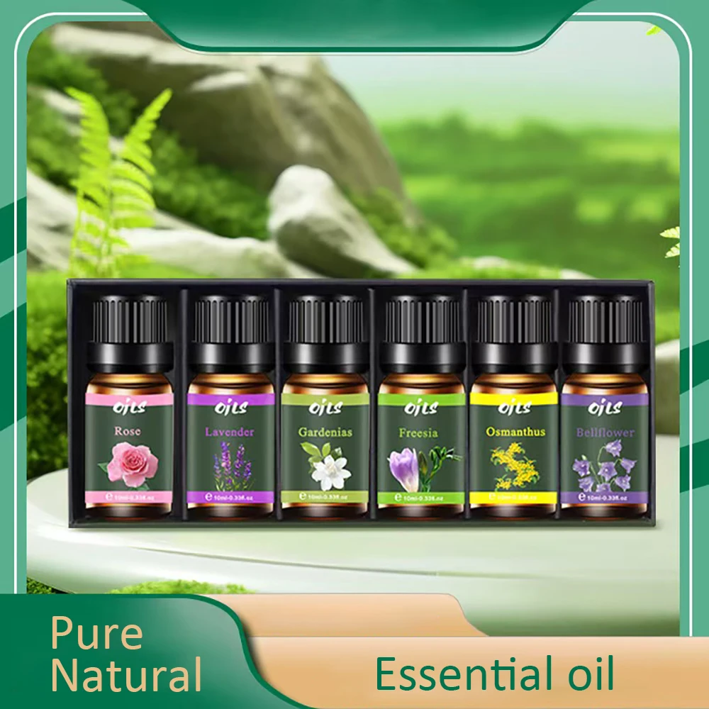 6-Piece Premium Essential Oil Set - 6 Natural Fragrances (Lavender, Rose, Osmanthus) for Aromatherapy Diffusers
6-Piece Premium Essential Oil Set - 6 Natural Fragrances (Lavender, Rose, Osmanthus) for Aromatherapy Diffusers