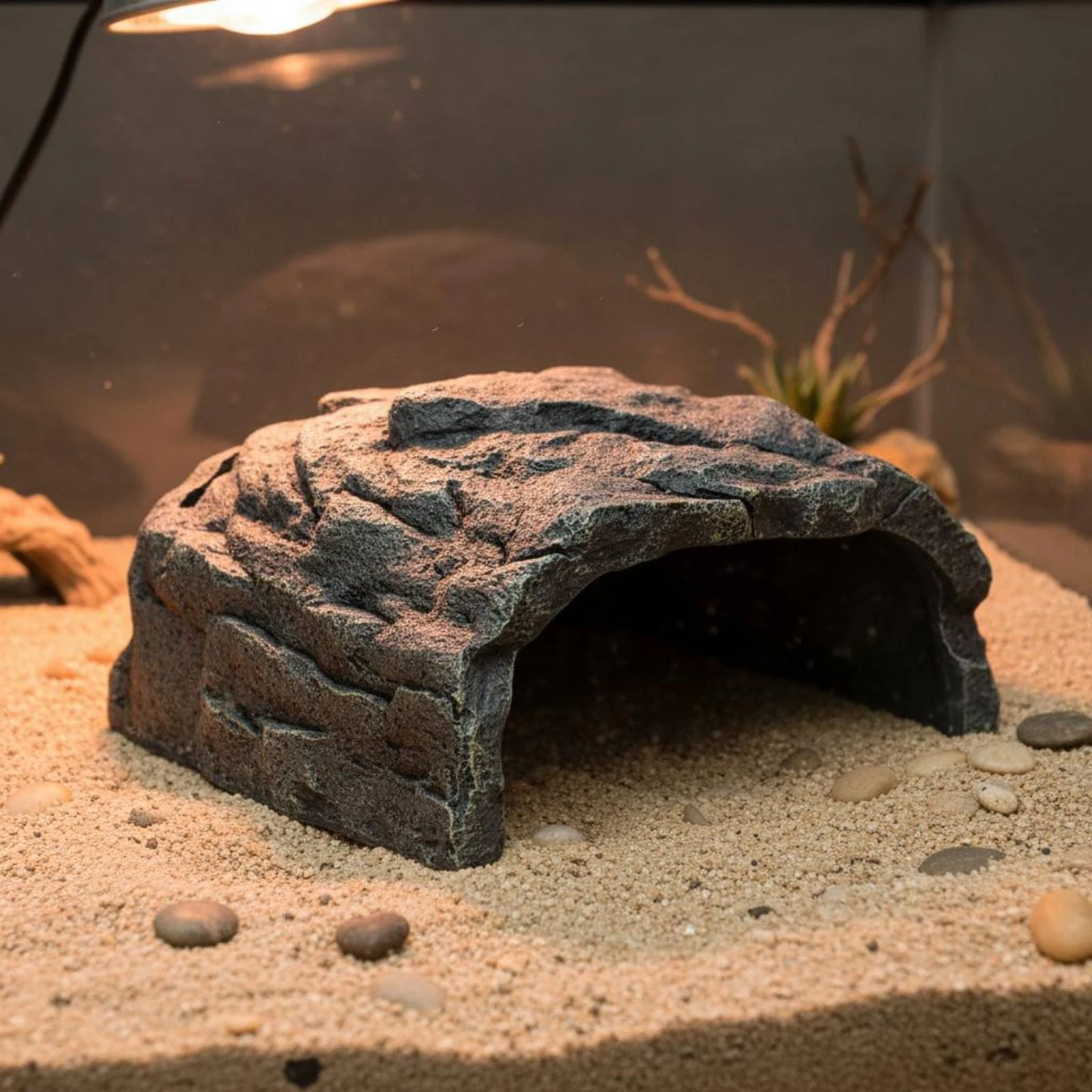 Basking Cave Platform Easy to Clean Pet Hide Cave Resin Pet Hideout Heavy and Stable Rock Basking Hideout for Terrarium
Basking Cave Platform Easy to Clean Pet Hide Cave Resin Pet Hideout Heavy and Stable Rock Basking Hideout for Terrarium