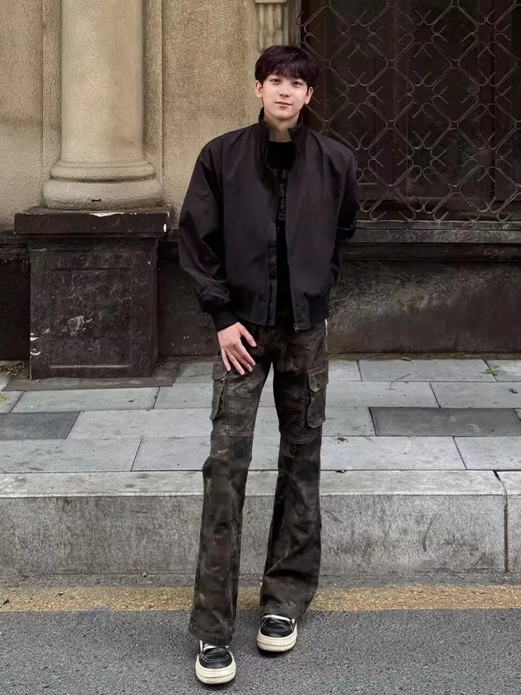 Мужские джинсы American Sle в стиле ретро, камуфляжные, удлиненные, зауженные, с высокой талией, для осени, Cleanfit
Мужские джинсы American Sle в стиле ретро, камуфляжные, удлиненные, зауженные, с высокой талией, для осени, Cleanfit