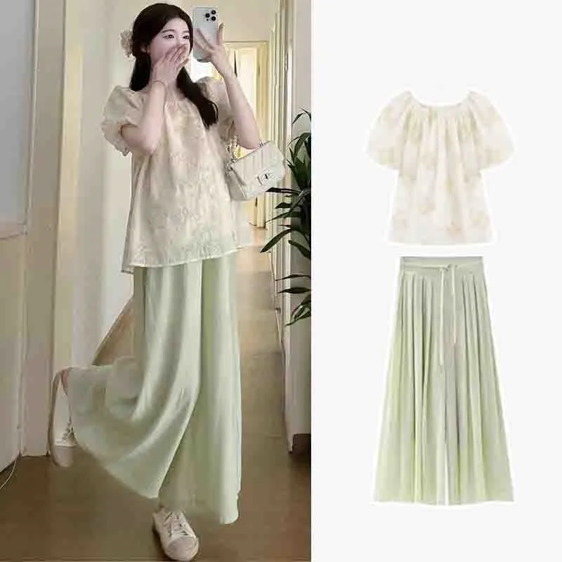 2025 New Pregnant Women's Summer Simple Top Pants 2-Piece Suit Maternity Short Sleeve Thin Top Breathable Pants Suit LI148
2025 New Pregnant Women's Summer Simple Top Pants 2-Piece Suit Maternity Short Sleeve Thin Top Breathable Pants Suit LI148