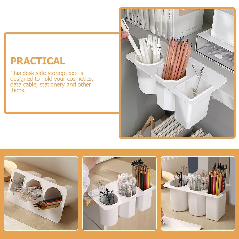 Desk Side Pencil Holder 3-Compartment Desktop Organizer Smooth Surface Pen Storage Box Large Capacity Multi-Functional
Desk Side Pencil Holder 3-Compartment Desktop Organizer Smooth Surface Pen Storage Box Large Capacity Multi-Functional