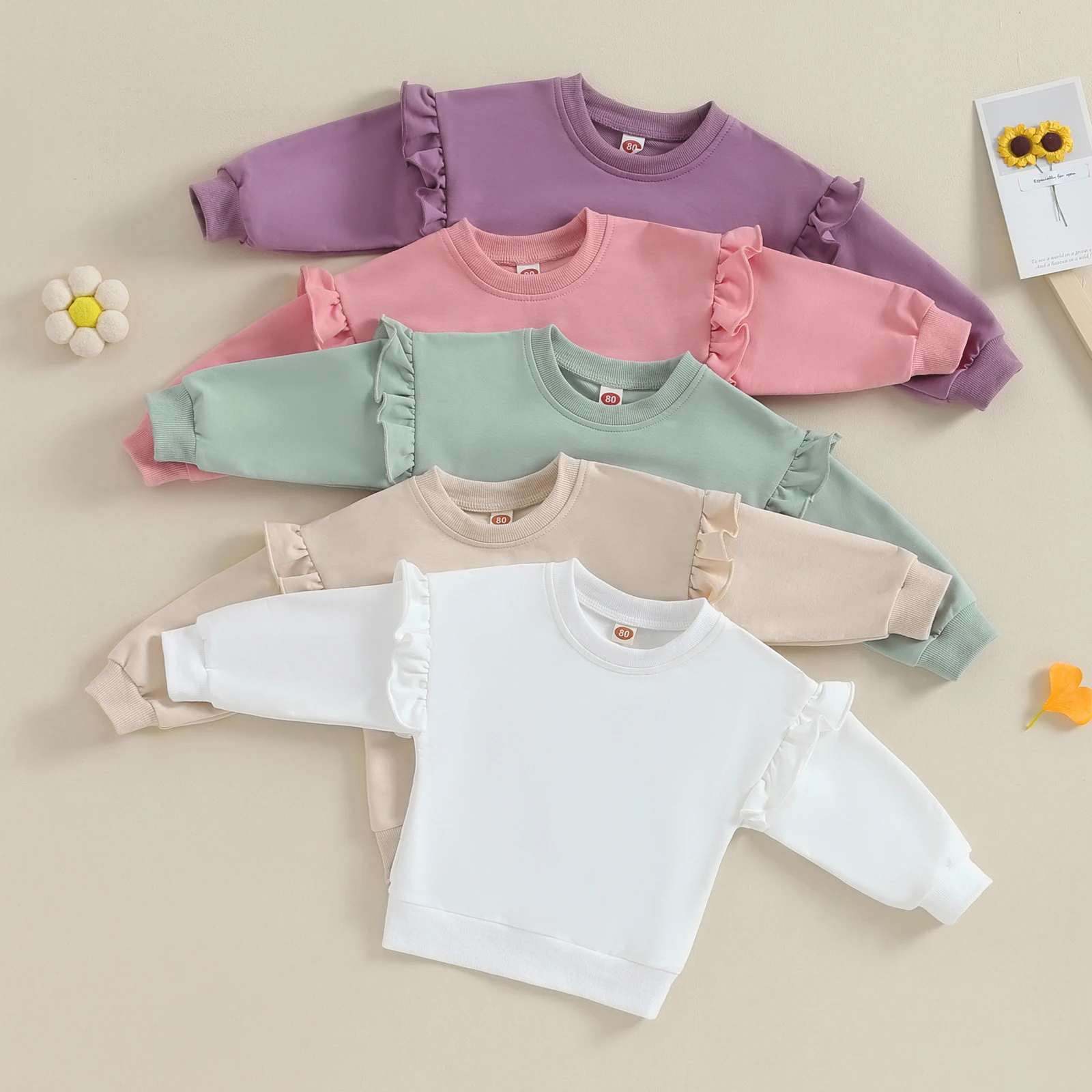 Girl Casual Sweatshirts Toddler Kids Solid Color Crew Neck Long Sleeve Lace Pullovers Sweatshirts Tops Child Loose Fit Shirt
Girl Casual Sweatshirts Toddler Kids Solid Color Crew Neck Long Sleeve Lace Pullovers Sweatshirts Tops Child Loose Fit Shirt