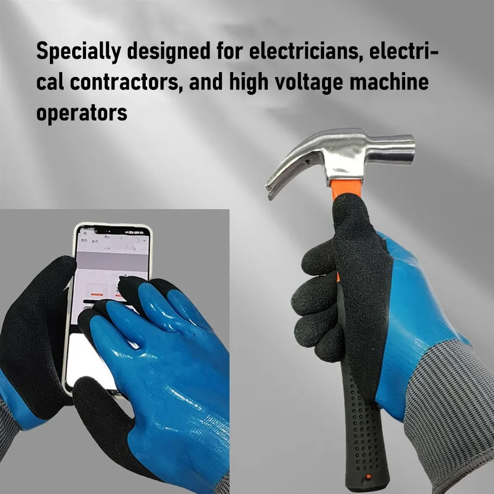 1 Pair Nitrile dipped material Electrical Insulated Gloves Thin lightweight style Double side coated Live Working Gloves
1 Pair Nitrile dipped material Electrical Insulated Gloves Thin lightweight style Double side coated Live Working Gloves