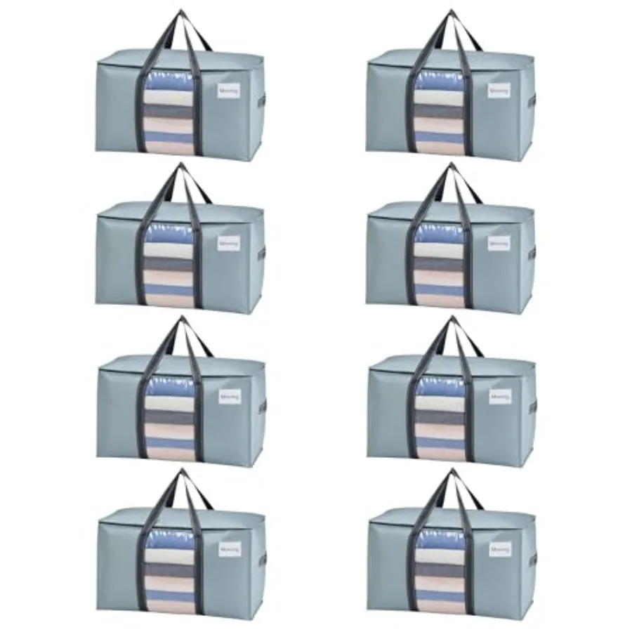 Moving Bags with Window Heavy Duty Storage Bins with Lid Around Handles Tag Zippers Extra Large Totes Packing Moving Boxes Supp
Moving Bags with Window Heavy Duty Storage Bins with Lid Around Handles Tag Zippers Extra Large Totes Packing Moving Boxes Supp