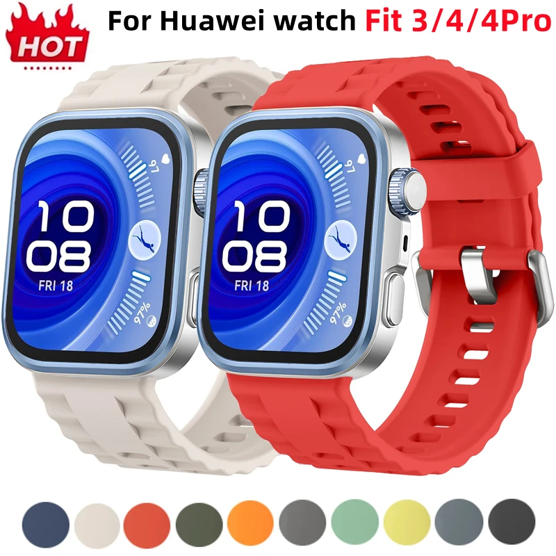 Silicone Strap For Huawei watch Fit 4Pro Original Watch Bracelet Correa Replacement Sport Watchband For Huawei watch Fit3 4 Band
Silicone Strap For Huawei watch Fit 4Pro Original Watch Bracelet Correa Replacement Sport Watchband For Huawei watch Fit3 4 Band