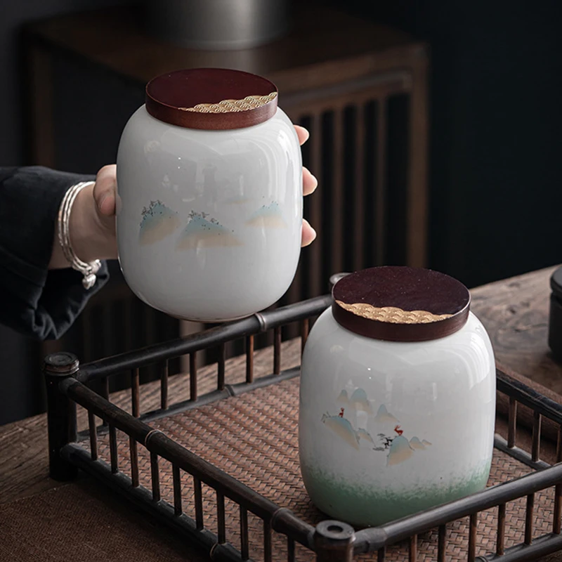 Ceramic Storage Jar Multifunctional Arrangement Vase Tea Can
Ceramic Storage Jar Multifunctional Arrangement Vase Tea Can
