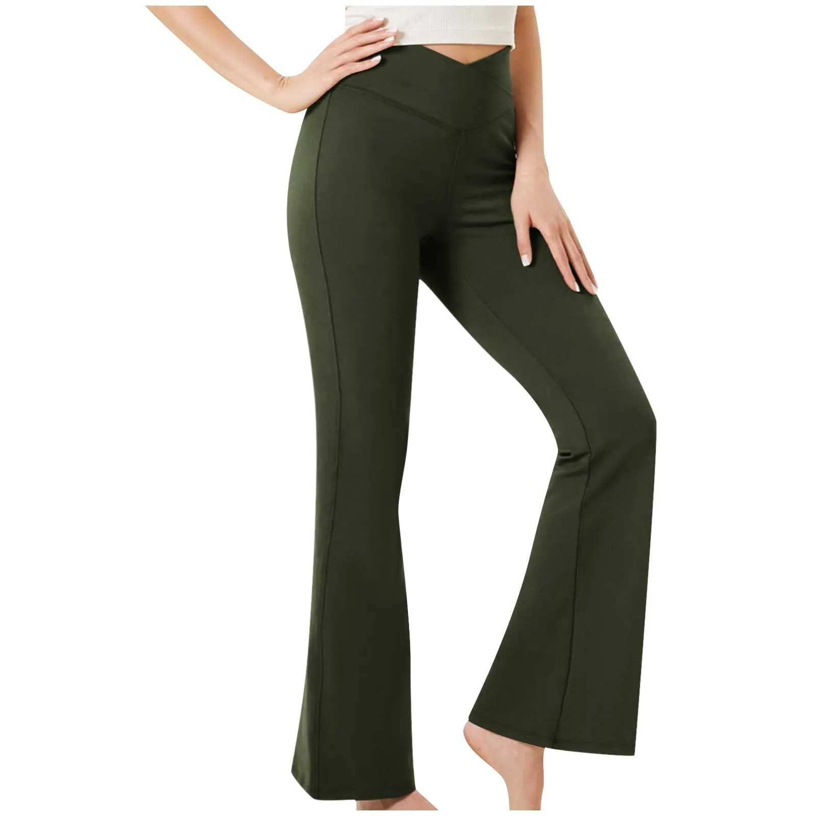 Womens Slim Fit Stretch Pants Daily Causal Fitness Yoga Pants Gym All-Match Sports Flared Trousers Solid High Waist Active Pants
Womens Slim Fit Stretch Pants Daily Causal Fitness Yoga Pants Gym All-Match Sports Flared Trousers Solid High Waist Active Pants