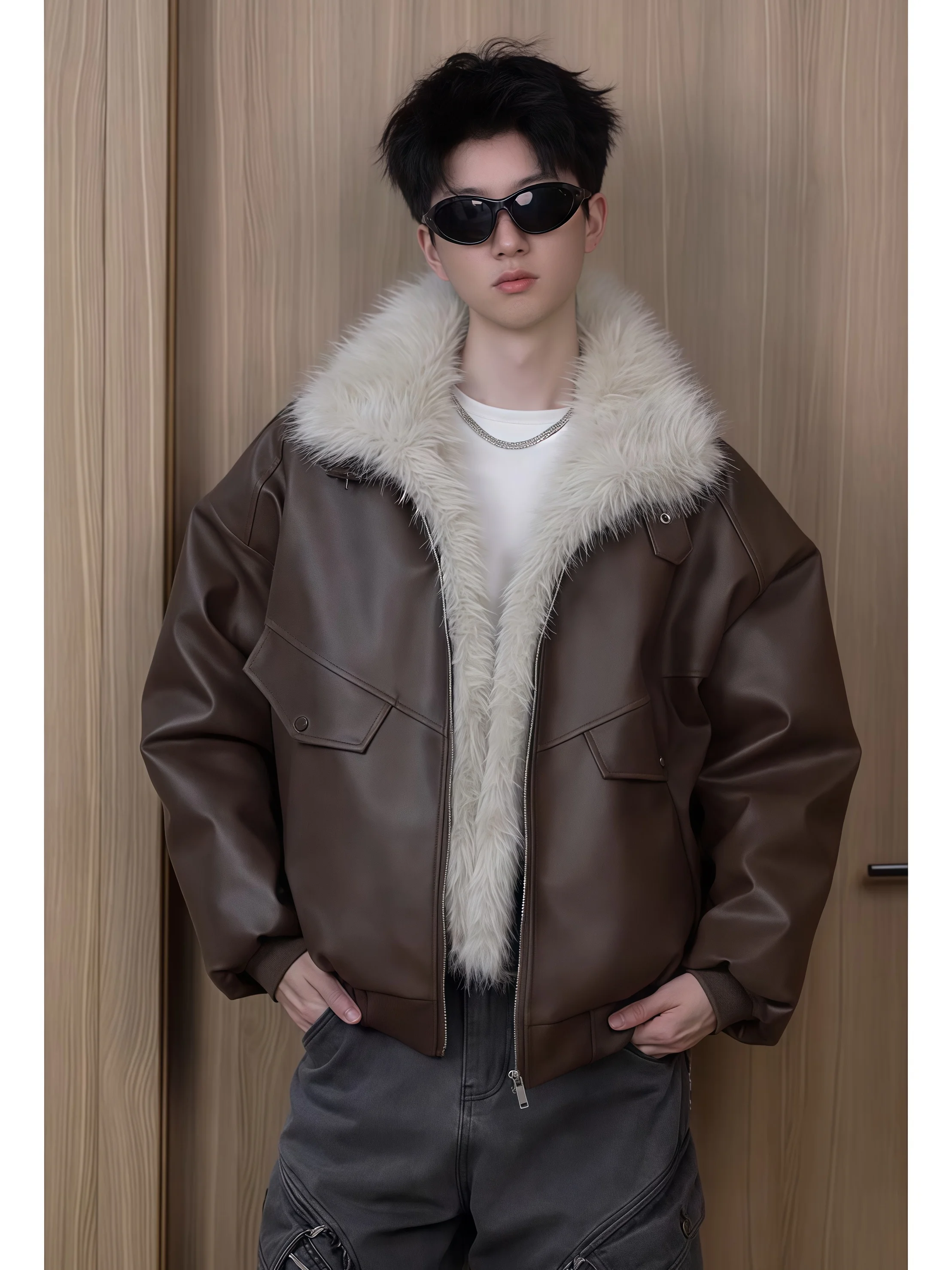 Мужская зимняя парка из искусственной кожи, утепленная, с длинными рукавами, в американском рабочем стиле, с принтом Mountain Eagle, теплая, утолщенная
Мужская зимняя парка из искусственной кожи, утепленная, с длинными рукавами, в американском рабочем стиле, с принтом Mountain Eagle, теплая, утолщенная