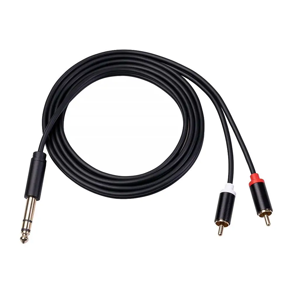 Aluminum Alloy Audio Line Cable Gold Plated Plugs Oxygen Free Copper to 635mm Dual Stereo Y Splitter for Mixer
Aluminum Alloy Audio Line Cable Gold Plated Plugs Oxygen Free Copper to 635mm Dual Stereo Y Splitter for Mixer