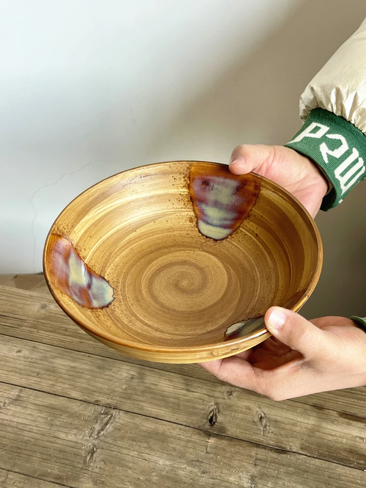 Retro European Cerc Bowl Brown Hat Salad Di Thiened Dining Utensils Home Use Restaurant Use round ape Porcelain Bowl
Retro European Cerc Bowl Brown Hat Salad Di Thiened Dining Utensils Home Use Restaurant Use round ape Porcelain Bowl