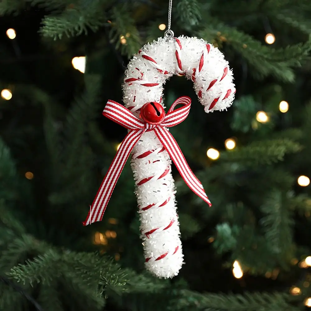 Cartoon Christmas Walking Stick Candy Festival Handmade Candy Cane Hanging Decorations Exquisite with Bell
Cartoon Christmas Walking Stick Candy Festival Handmade Candy Cane Hanging Decorations Exquisite with Bell