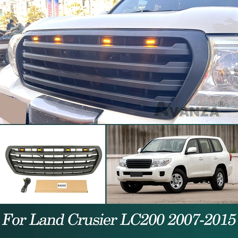 Auto Parts Front Middle Grille Racing W/Light Fits For 2007-2015 Toyota Land Crusier LC200 Upper Radiator Grill
Auto Parts Front Middle Grille Racing W/Light Fits For 2007-2015 Toyota Land Crusier LC200 Upper Radiator Grill