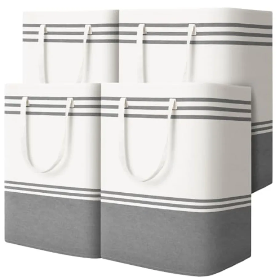 4 Pack Large Laundry Baskets Laundry Hampers Freestanding Waterproof Collapsible Clothes Bag with Extended and Reinforced Handl
4 Pack Large Laundry Baskets Laundry Hampers Freestanding Waterproof Collapsible Clothes Bag with Extended and Reinforced Handl