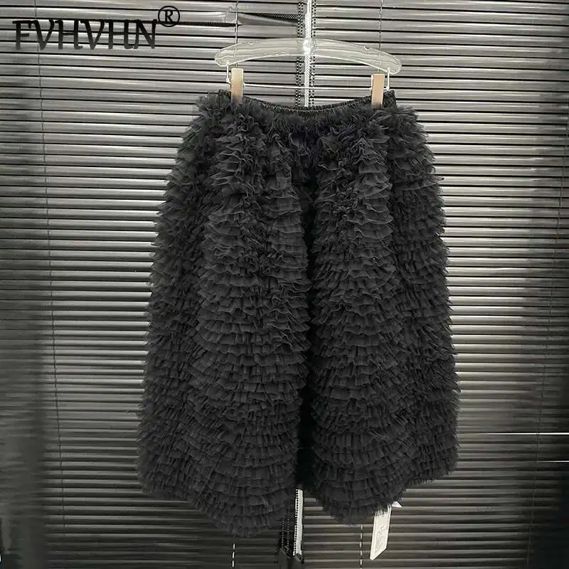 FVHVHN модная женская пышная юбка для тяжелой промышленности с эластичной резинкой на талии, многослойная сетчатая конструкция, юбки трапециевидной формы средней длины, женские модные 1A05
FVHVHN модная женская пышная юбка для тяжелой промышленности с эластичной резинкой на талии, многослойная сетчатая конструкция, юбки трапециевидной формы средней длины, женские модные 1A05