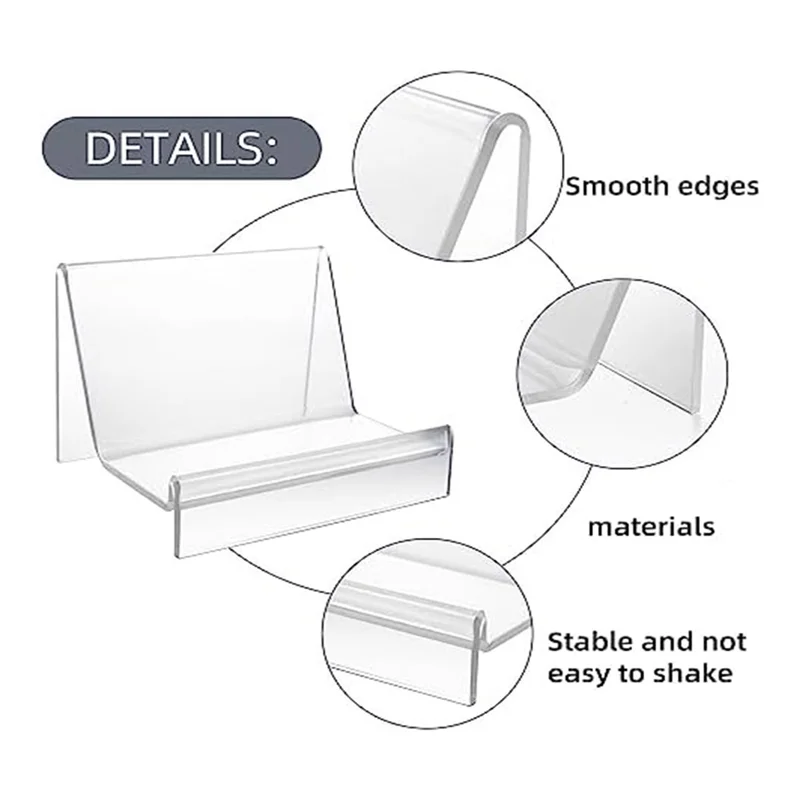 SNNE-r6 Pack Purse Display Stand Acrylic, Clear Acrylic Wallet Display Stand Purse Jewelry Stand for Jewelry CD Organizer
SNNE-r6 Pack Purse Display Stand Acrylic, Clear Acrylic Wallet Display Stand Purse Jewelry Stand for Jewelry CD Organizer