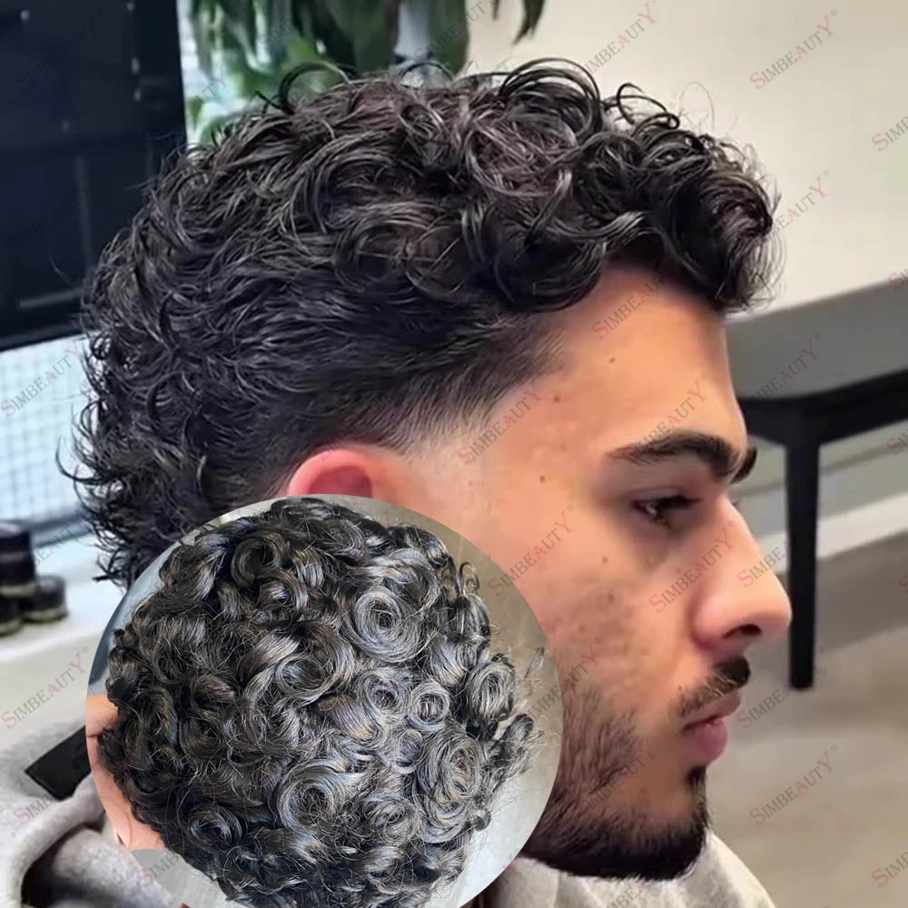 Natural Curly 20mm Men's Human Hair Black Brown Grey Hair Toupee System Durable Skin Base 0.1mm PU Undetectable Hairline #5 #6
Natural Curly 20mm Men's Human Hair Black Brown Grey Hair Toupee System Durable Skin Base 0.1mm PU Undetectable Hairline #5 #6