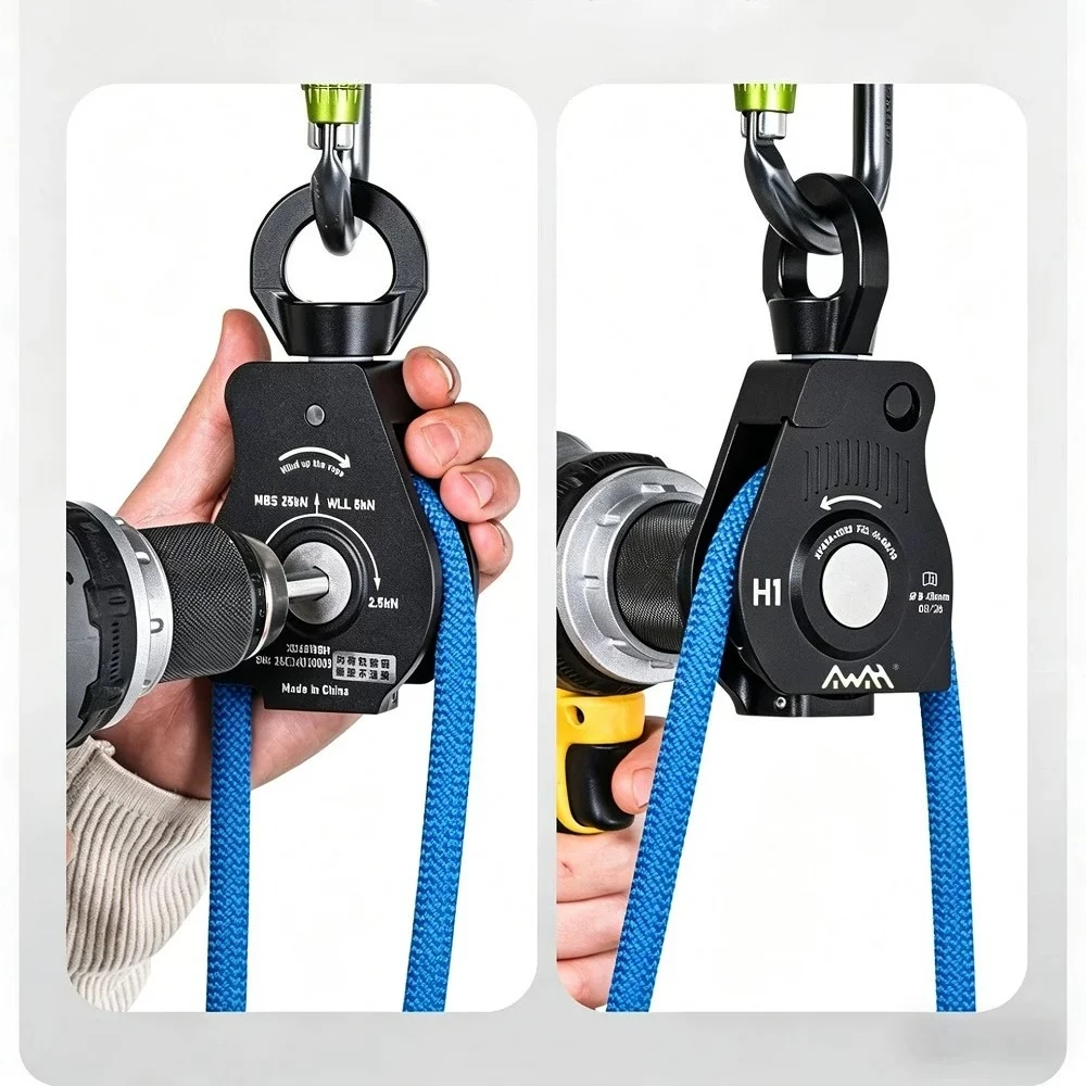 Electric Rope Retractor Electric drill storage rope with Universal Joint 25KN Non Knotting for Climbing/outdoor Awah/xinda
Electric Rope Retractor Electric drill storage rope with Universal Joint 25KN Non Knotting for Climbing/outdoor Awah/xinda